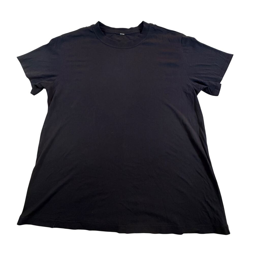 Lululemon All Yours Cotton T-Shirt Black Women’s Sz 10-12
